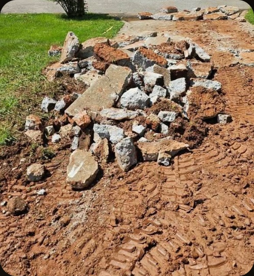 Concrete demolition and site prep